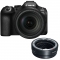 Canon EOS R6 Mark III Mirrorless Camera with RF 24-105mm f/4L IS Lens with EF-EOS R mount adapter - view 1