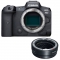 Canon EOS R5 Mirrorless Camera Body with EF-EOS R mount adapter - view 1